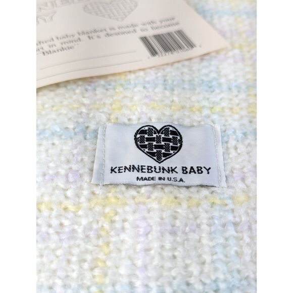 NWT Vintage Kennebunk Weavers Gender Neutral Melange Baby Blanket FT1060 - Picture 4 of 7